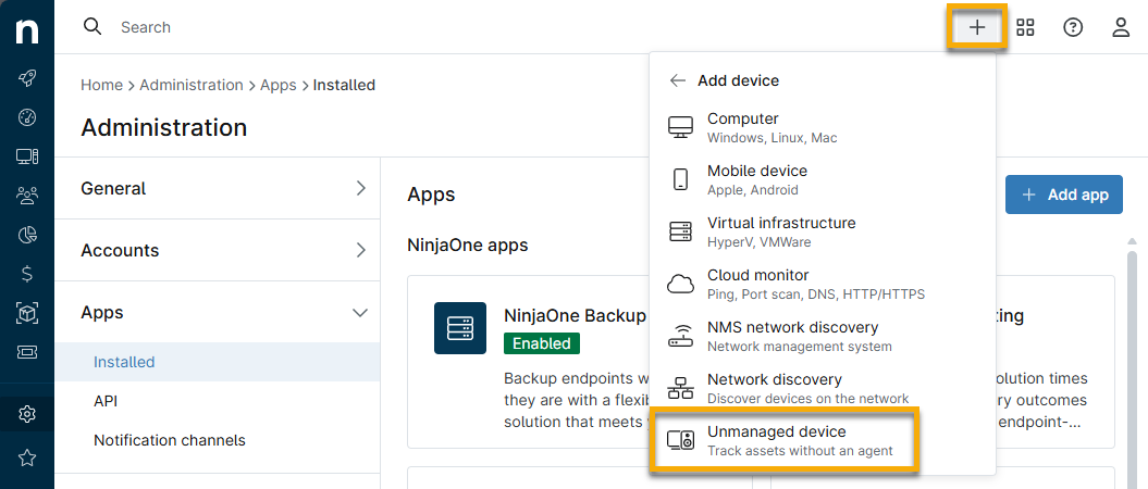 add unmanaged device.png